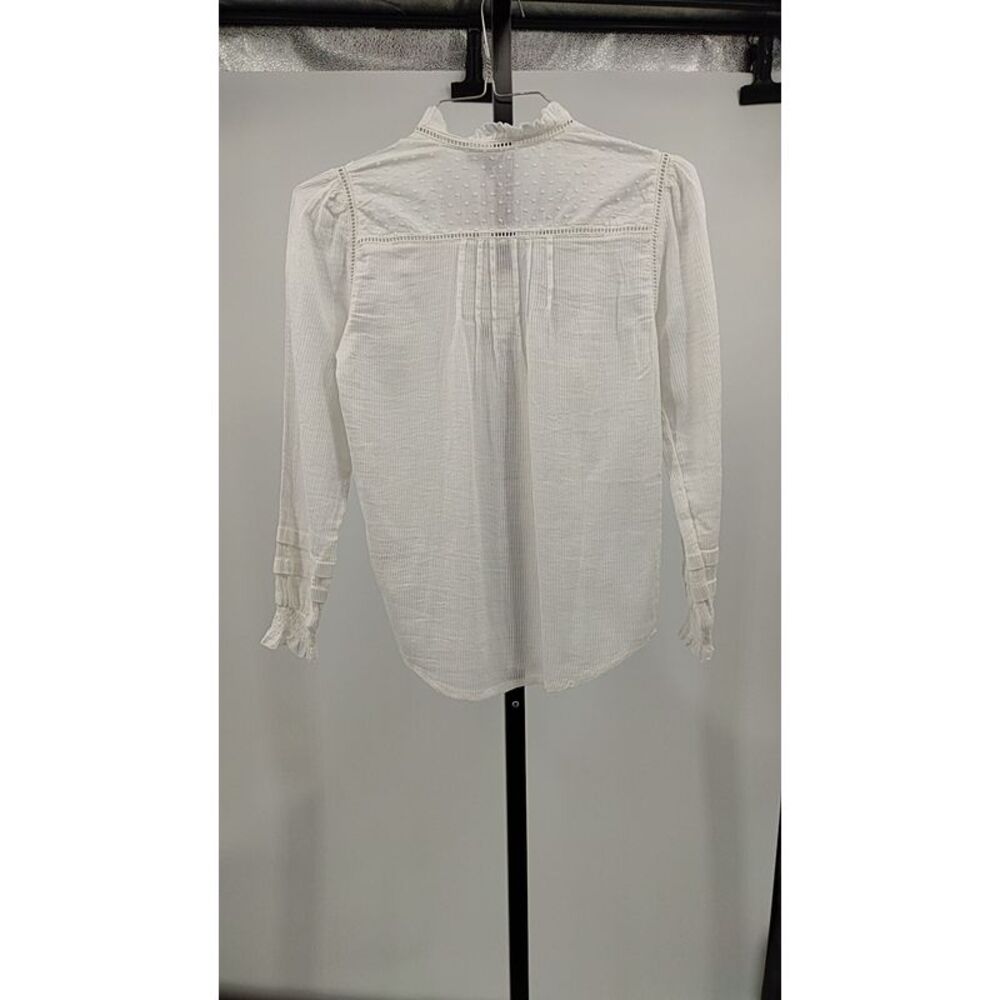 NWT! Quince White Organic Cotton Peasant Blouse - Picture 2 of 2